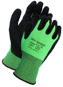 Best Barrier ANSI A4 Cut Resistant Nitrile Coated Gloves