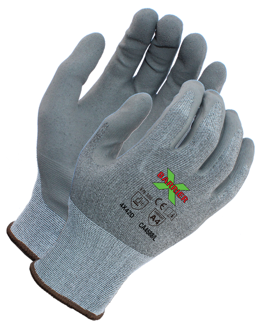 X-Barrier ANSI A4 Cut Resistant Luxfoam Coated with Tektreme Fiber Knit Shell