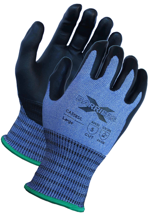 ANSI A5 Cut Resistant Safety Gloves | Microfoam Nitrile Coating with Tektreme Fiber | 18-Gauge Precision | (12 Pairs)