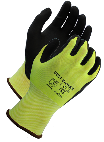 Best Barrier 13 Gauge A4 Cut Resistant Polyurethane Coated Gloves