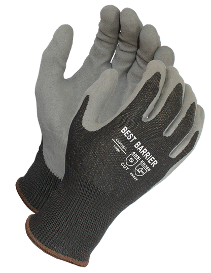 Best Barrier ANSI A5 Cut Resistant Luxfoam Coated with Industrial Engineered Fiber Shell (12 Pairs)