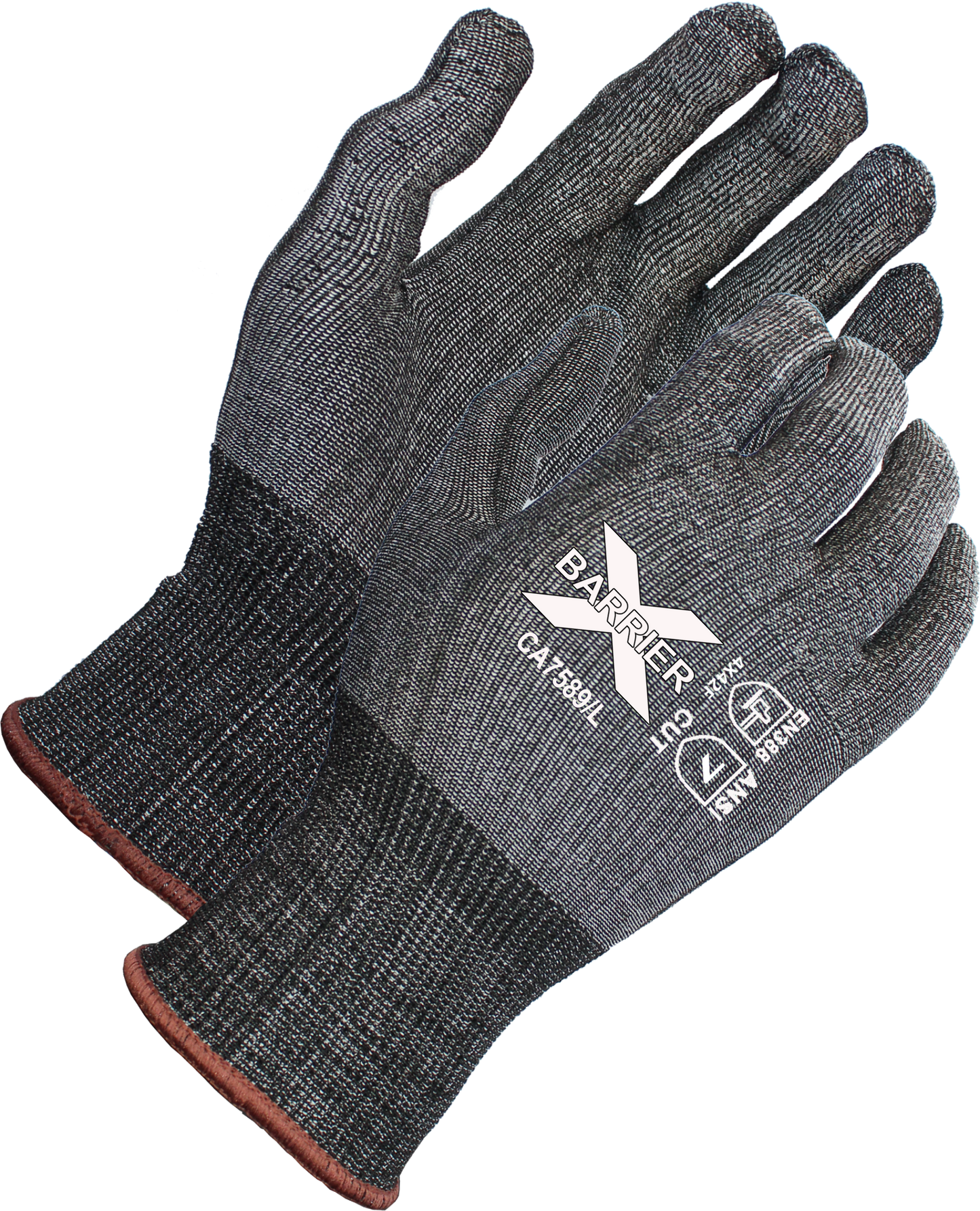 X-Barrier ANSI A7 Cut Resistant Glove Uncoated Tektreme Fiber Knit Shell (12 pairs)