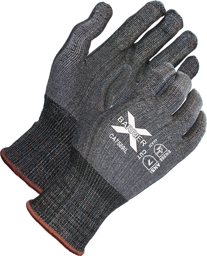X-Barrier ANSI A7 Cut Resistant Glove Uncoated Tektreme Fiber Knit Shell (12 pairs)